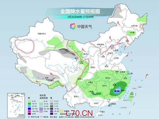南方连阴雨江南华南累计雨量大 北方大部偏暖昼夜温差显著