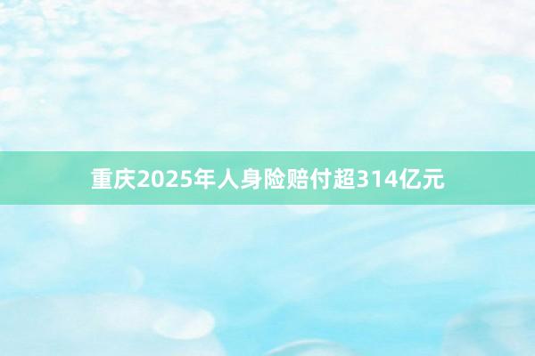 重庆2025年人身险赔付超314亿元